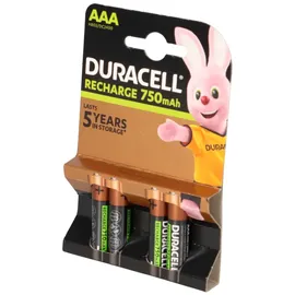 Duracell Akku AAA 750mAh B4 wiederaufladbar