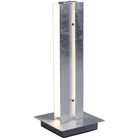 WOFI LED Tischleuchte, Aluminium, Glas, Touchdimmer, H 37 cm