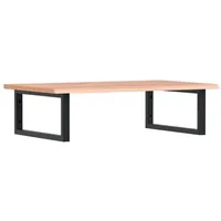VidaXL Waschtischplatte mit Halterung Stahl und Massivholz Eiche