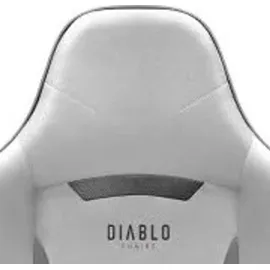 Diablo Chairs Diablo X-ST4RTER Gaming Stuhl Chair Bürostuhl Schreibtischstuhl Ergonomisch Stoffbezug 2D Armlehnen Kippmechanismus, Grau