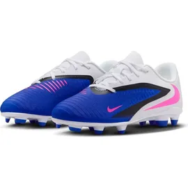 Nike Phantom 6 Low Club FG/MG Kinder Racer Blue/Weiß/Pink Blast 35