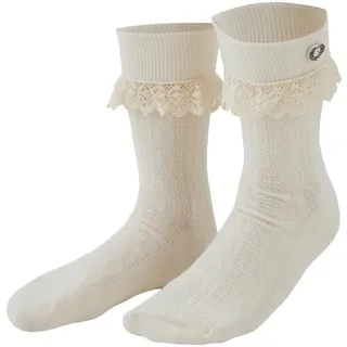 Tectake dressforfun 900639 Damen Trachten Socken, beige - diverse Größen (35-38) - 35-38