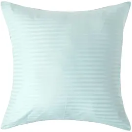 Homescapes Kissenbezug Damast 60 x 60 cm Hellblau