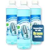 3 L Scherkopfreiniger für Braun Rasierer Scherkopfreiniger Reinigungskartuschen