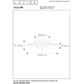 LUCIDE Vulcan 1 9W 3000K
