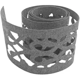 zaun|zu® Sichtschutzstreifen 255 x 15 cm Hellgrau Vlies