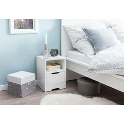 FineBuy Nachtkonsole Holz 31x43x31 cm Nachttisch Nachtkommode Schlafzimmer