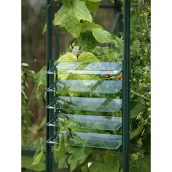 Vitavia Lamellen-Wandfenster aus Aluminium, grün