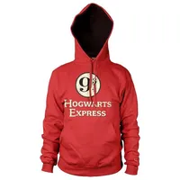 Metamorph Kostüm Hoodie Hogwarts Express Platform 9-3/4, Offiziell lizenziertes Harry Potter T-Shirt mit 9 3/4 Symbol vom Hogwa rot S