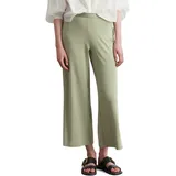 Marc O'Polo "aus Feinripp-Jersey", Damen, Gr. S, Normalgrößen, smooth sage, Obermaterial: 66% Lyocell, 32% Baumwolle, 2% Elasthan, unifarben, regular fit normal, Hosen Jerseyhose