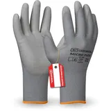 Gebol Nano Flex, 1 Paar Arbeitshandschuhe Herren, atmungsaktive Montagehandschuhe mit PU-Beschichtung für präzises Feingefühl und Griffsicherheit, Gr. XXL (Gr. 11), Grau