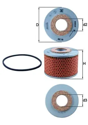 KNECHT Ölfilter ox16d Filtereinsatz 73mm für ROVER TRIUMPH Volvo GM Ford GMC BEDFord TALBOT