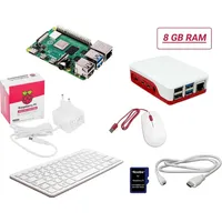 Raspberry Pi® Desktop Kit 5 B 8GB 4 x 2.4GHz inkl. Tastatur, inkl. Maus, inkl. Noobs OS, inkl. Netz