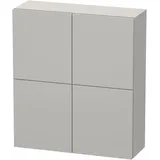 Duravit L-Cube Halbhochschrank 70 x 80 x 24,3 cm Betongrau Matt