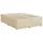 vidaXL Boxspringbett mit Matratze Creme 140x190 cm Stoff