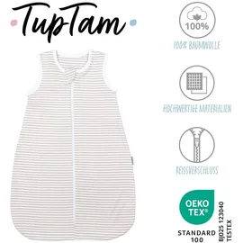 TupTam Baby Schlafsack TUPTAM Beige Streifenmuster 56