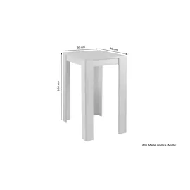 byLIVING Bartisch Nele 80 x 104 cm Braun