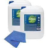 baytronic 2X AGROLA AdBlue® inkl. Füllschlauch 10 L + Microfasertuch blau