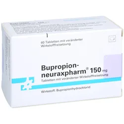 BUPROPION-neuraxpharm 150 mg Tab.verä.Wfrs. 60 St