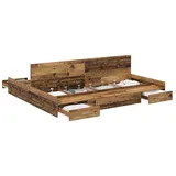vidaXL Aufbewahrungsbettgestell 180 x 200 cm Brown