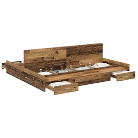 vidaXL Aufbewahrungsbettgestell 180 x 200 cm Brown