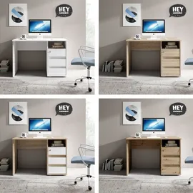 preisbrecher Schreibtisch >Flinn< in Eiche Sonoma hell - 110x75x65cm (BxHxT)