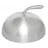 Monolith Feuerplatte Cloche Ø 30 cm Edelstahl Silber