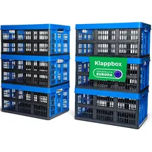 Novaliv Klappbox 45 l 6-tlg. blau