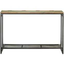 vidaXL Konsolentisch 110x35x75 cm Recyceltes Massivholz