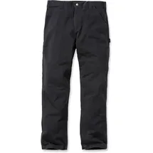 CARHARTT Washed Twill, Textilhose - Schwarz - W42/L32