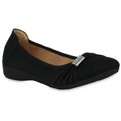 Damen Sportliche Ballerinas in Schwarz
