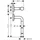 Hansgrohe Axor Uni. Circular o. Deck, Wandmontage, brushed gold optic