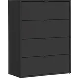 mokebo Die Stilvolle 80 x 95 x 40 cm Anthrazit / Schwarz