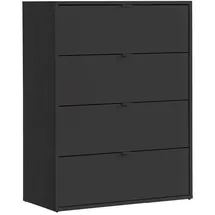mokebo Die Stilvolle 80 x 95 x 40 cm Anthrazit / Schwarz