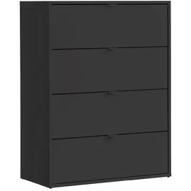 mokebo Die Stilvolle 80 x 95 x 40 cm Anthrazit / Schwarz