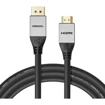 Celexon DisplayPort auf HDMI Kabel 5,0 m Grau