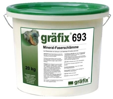 gräfix 693 Mineral Faserschlämme - 20 kg Eimer