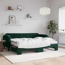 vidaXL Tagesbett 90 x 200 cm Dunkelgrün