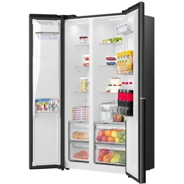 Gorenje NRS917E61BX Side-by-Side (528 l, 1786 mm hoch, schwarz inox)