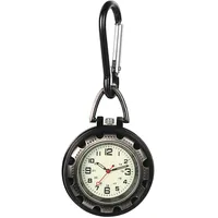 Avaner Taschenuhr mit Karabiner Unisex FOB Analog Quarzwerk Krankenschwesteruhr für Klettern Sport (Silver 01)