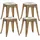 deluke Hocker FULDA 40 x 46 x 40 cm Gold