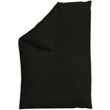 schlafgut Knitted Jersey Schwarz 135 x 200 cm + 80 x 80 cm