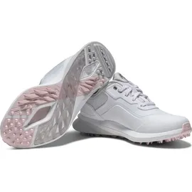 FootJoy Pro SL Golfschuh, Weiß/Weiß/Grau, 39.5 EU weit