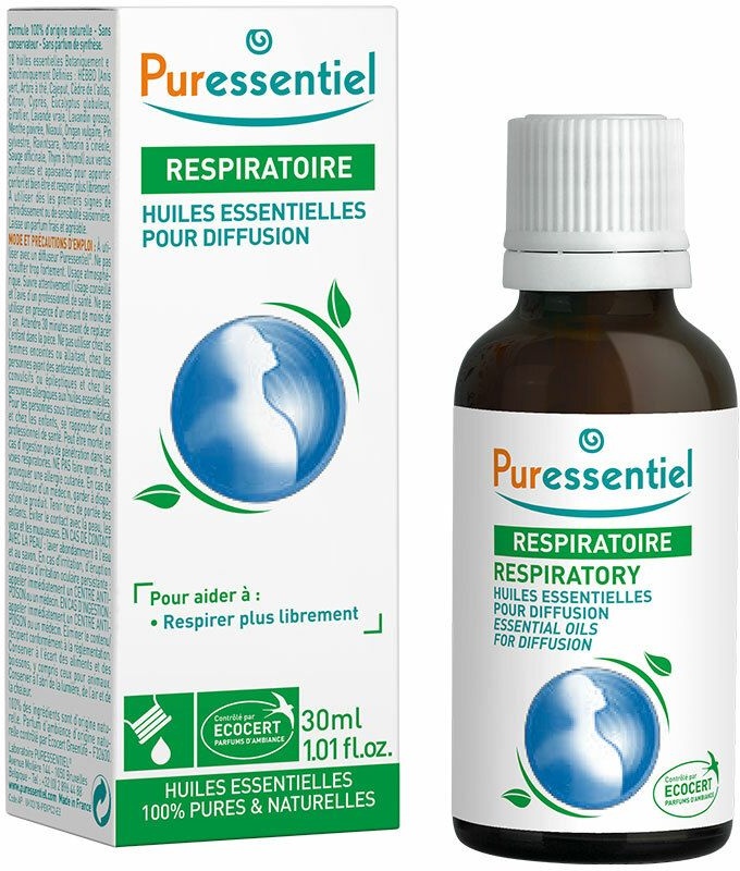 PURESSENTIEL RESPIRATOIRE Diffuse Resp'OK® - Huiles Essentielles pour diffusion - 30 ml 30 ml huile