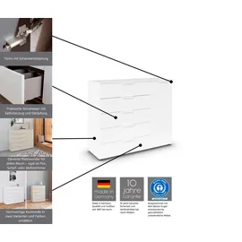 Rauch Kommode Flipp Dekor Alpinweiß