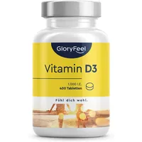 Vitamin D Sonnenvitamin - 400 Tabletten - 1000 IE Vitamin D3/ St.