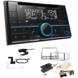 Kenwood 2-DIN Receiver Autoradio Bluetooth DAB+ für KIA Picanto 2004-2007 silber