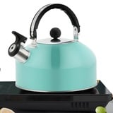 Facynde Edelstahl Flötenkessel Teekessel, Wasserkessel Induktion Pfeifkessel Pfeifkessel Automatische Kettle Teekanne 1,8L