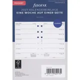 Filofax Kalendereinlage Pocket 1 Woche auf 1 Seite 2027 Weiß