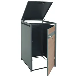 Mendler Mülltonnenverkleidung HWC-J82 1er/2er 38 kg grau